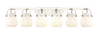 Downtown Urban Six Light Bath Vanity in Polished Nickel (405|423-6W-PN-G410-6WH)