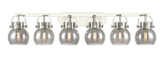 Downtown Urban Six Light Bath Vanity in Polished Nickel (405|423-6W-PN-G410-6SM)