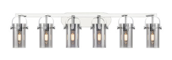 Downtown Urban Six Light Bath Vanity in Polished Chrome (405|423-6W-PC-G423-7SM)