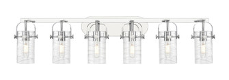 Downtown Urban Six Light Bath Vanity in Polished Chrome (405|423-6W-PC-G423-7DE)