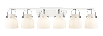Downtown Urban Six Light Bath Vanity in Polished Chrome (405|423-6W-PC-G412-6WH)