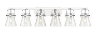 Downtown Urban Six Light Bath Vanity in Polished Chrome (405|423-6W-PC-G411-6SDY)