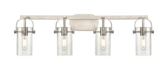 Downtown Urban Four Light Bath Vanity in Brushed Satin Nickel (405|423-4W-SN-G423-7SDY)