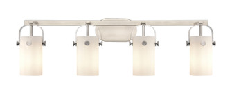 Downtown Urban Four Light Bath Vanity in Satin Nickel (405|423-4W-SN-G423-7CL)