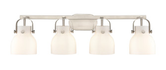 Downtown Urban Four Light Bath Vanity in Satin Nickel (405|423-4W-SN-G412-6WH)