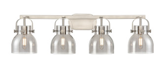 Downtown Urban Four Light Bath Vanity in Satin Nickel (405|423-4W-SN-G412-6SM)