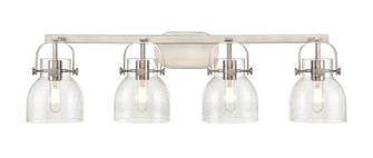 Downtown Urban Four Light Bath Vanity in Satin Nickel (405|423-4W-SN-G412-6SDY)