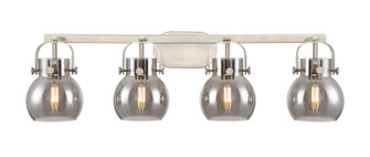 Downtown Urban Four Light Bath Vanity in Satin Nickel (405|423-4W-SN-G410-6SM)