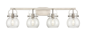 Downtown Urban Four Light Bath Vanity in Satin Nickel (405|423-4W-SN-G410-6SDY)