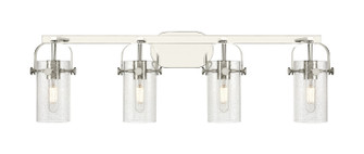 Downtown Urban Four Light Bath Vanity in Polished Nickel (405|423-4W-PN-G423-7SDY)
