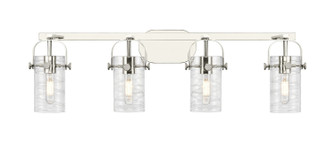 Downtown Urban Four Light Bath Vanity in Polished Nickel (405|423-4W-PN-G423-7DE)