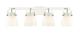 Downtown Urban Four Light Bath Vanity in Polished Nickel (405|423-4W-PN-G412-6WH)