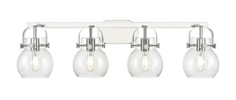 Downtown Urban Four Light Bath Vanity in Polished Chrome (405|423-4W-PC-G410-6CL)