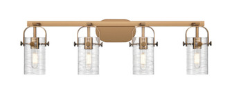 Downtown Urban Four Light Bath Vanity in Brushed Brass (405|423-4W-BB-G423-7DE)