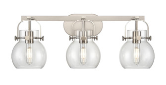 Downtown Urban Three Light Bath Vanity in Satin Nickel (405|423-3W-SN-G410-6CL)