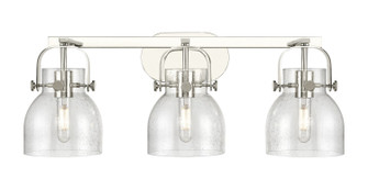 Downtown Urban Three Light Bath Vanity in Polished Nickel (405|423-3W-PN-G412-6SDY)