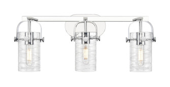 Downtown Urban Three Light Bath Vanity in Polished Chrome (405|423-3W-PC-G423-7DE)