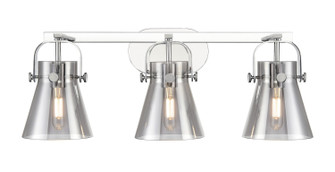 Downtown Urban Three Light Bath Vanity in Polished Chrome (405|423-3W-PC-G411-6SM)