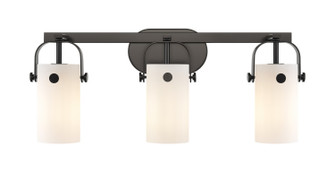 Pilaster LED Bath Vanity in Matte Black (405|423-3W-BK-G423-7WH)