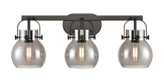 Downtown Urban Three Light Bath Vanity in Matte Black (405|423-3W-BK-G410-6SM)