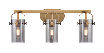 Downtown Urban Three Light Bath Vanity in Brushed Brass (405|423-3W-BB-G423-7SM)