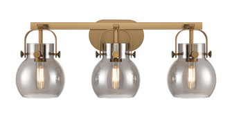 Downtown Urban Three Light Bath Vanity in Brushed Brass (405|423-3W-BB-G410-6SM)