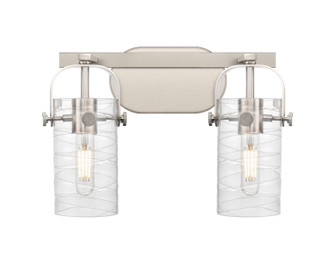 Downtown Urban Two Light Bath Vanity in Satin Nickel (405|423-2W-SN-G423-7DE)