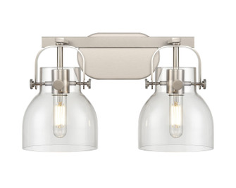 Downtown Urban Two Light Bath Vanity in Satin Nickel (405|423-2W-SN-G412-6CL)