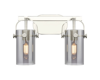 Downtown Urban Two Light Bath Vanity in Polished Nickel (405|423-2W-PN-G423-7SM)