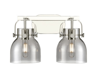 Downtown Urban Two Light Bath Vanity in Polished Nickel (405|423-2W-PN-G412-6SM)