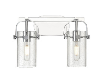 Downtown Urban Two Light Bath Vanity in Polished Chrome (405|423-2W-PC-G423-7SDY)