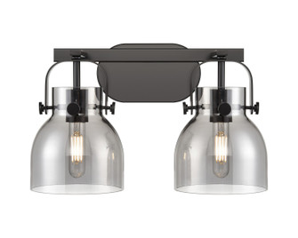 Downtown Urban Two Light Bath Vanity in Matte Black (405|423-2W-BK-G412-6SM)