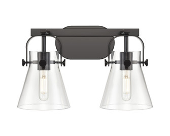 Downtown Urban Two Light Bath Vanity in Matte Black (405|423-2W-BK-G411-6CL)