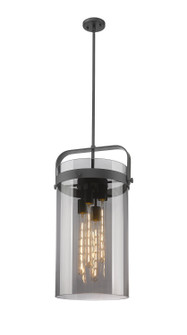 Downtown Urban Four Light Pendant in Matte Black (405|413-4SL-BK-G413-4S-12SM)