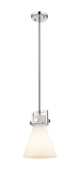 Downtown Urban One Light Pendant in Polished Nickel (405|411-1SS-PN-G411-8WH)