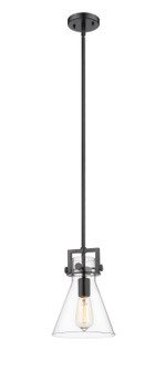 Downtown Urban One Light Pendant in Matte Black (405|411-1SS-BK-G411-8CL)