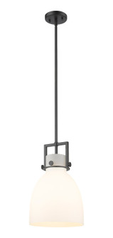 Downtown Urban One Light Pendant in Matte Black (405|411-1SM-BK-G412-10WH)