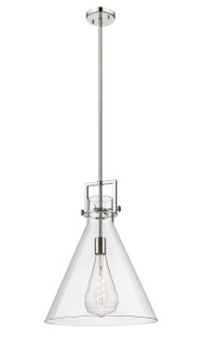 Downtown Urban One Light Pendant in Polished Nickel (405|411-1SL-PN-G411-16CL)