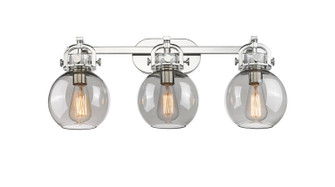 Downtown Urban Three Light Bath Vanity in Polished Nickel (405|410-3W-PN-G410-7SM)