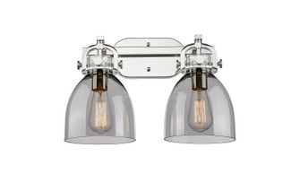 Downtown Urban Two Light Bath Vanity in Polished Nickel (405|410-2W-PN-G412-7SM)