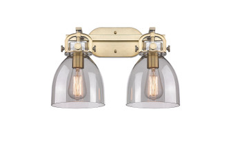 Downtown Urban Two Light Bath Vanity in Brushed Brass (405|410-2W-BB-G412-7SM)