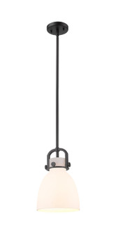 Downtown Urban One Light Mini Pendant in Matte Black (405|410-1SS-BK-G412-8WH)