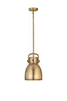 Downtown Urban One Light Mini Pendant in Brushed Brass (405|410-1SS-BB-M412-8BB)
