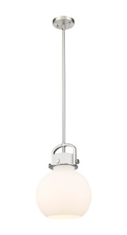 Newton One Light Mini Pendant in Brushed Satin Nickel (405|410-1SM-SN-G410-10WH)