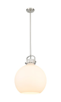 Downtown Urban One Light Pendant in Satin Nickel (405|410-1SL-SN-G410-16WH)