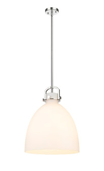 Downtown Urban One Light Pendant in Polished Nickel (405|410-1SL-PN-G412-16WH)