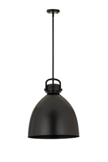 Downtown Urban One Light Pendant in Matte Black (405|410-1SL-BK-M412-16BK)