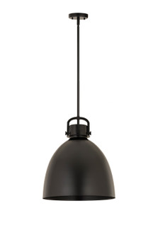 Downtown Urban One Light Pendant in Matte Black (405|410-1SL-BK-M412-14BK)