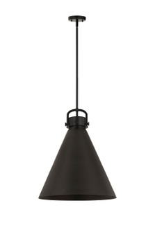 Downtown Urban One Light Pendant in Matte Black (405|410-1SL-BK-M411-18BK)