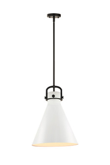 Downtown Urban One Light Pendant in Matte Black (405|410-1SL-BK-M411-14BK)